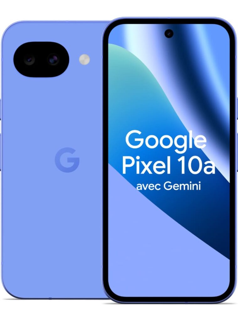 Écran OLED 6,3 pouces du Google Pixel 10a avec caméra frontale et interface Android