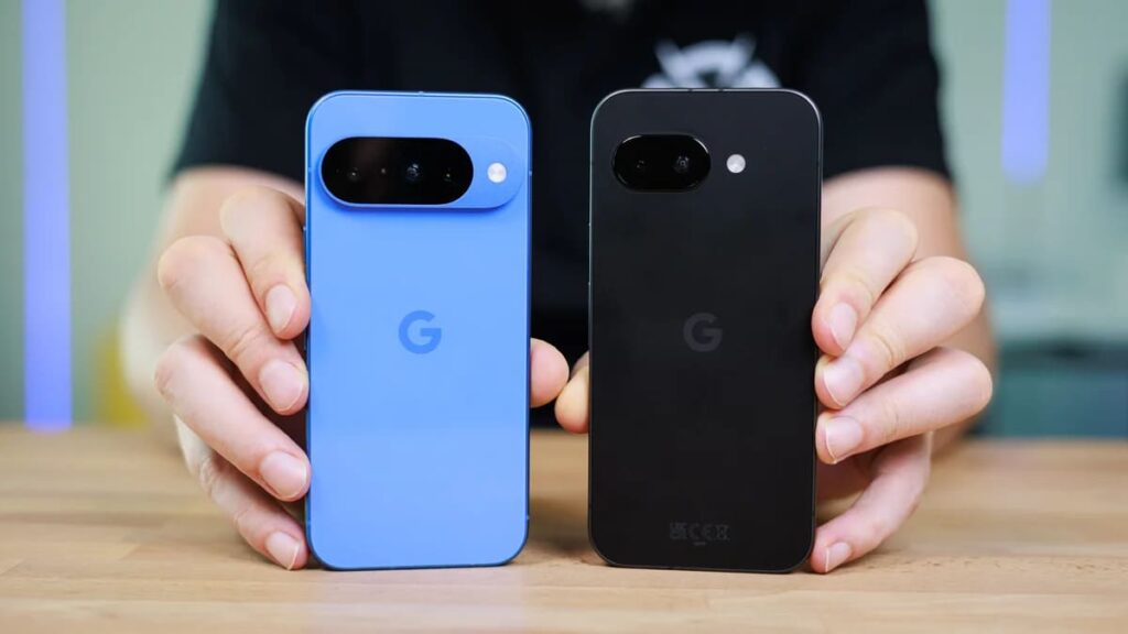 comparatif design Google Pixel 10a et Pixel 9a